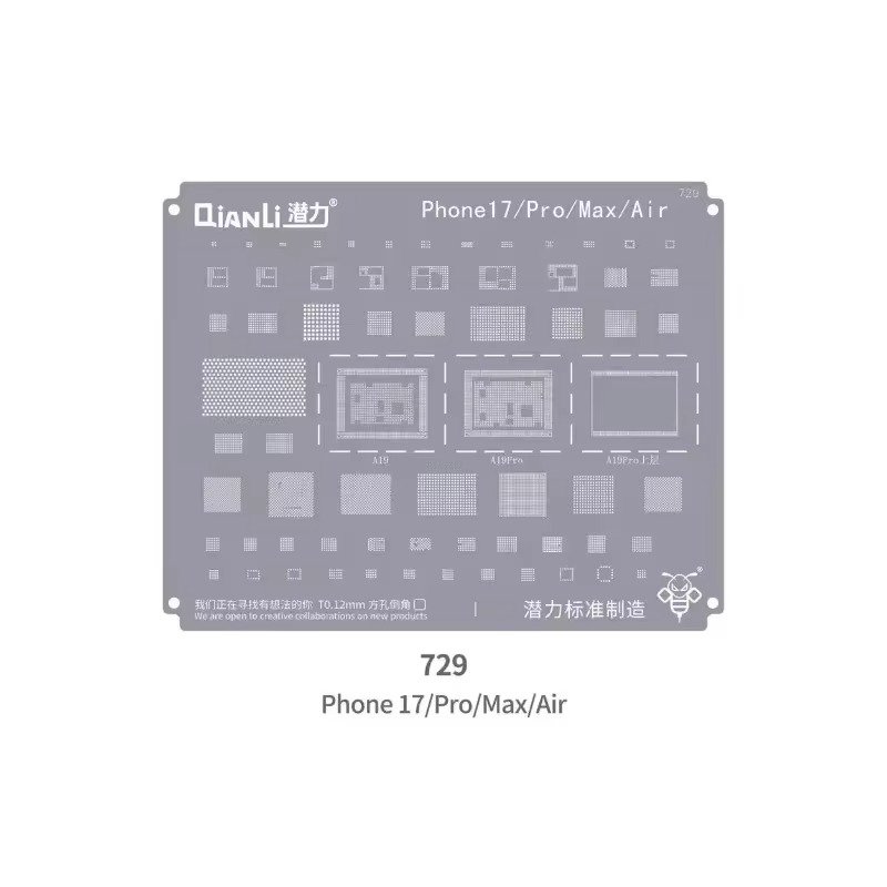 Qianli iPhone 17/17Pro/17Promax/Air Entegre Kalıbı (A19/A19Pro)