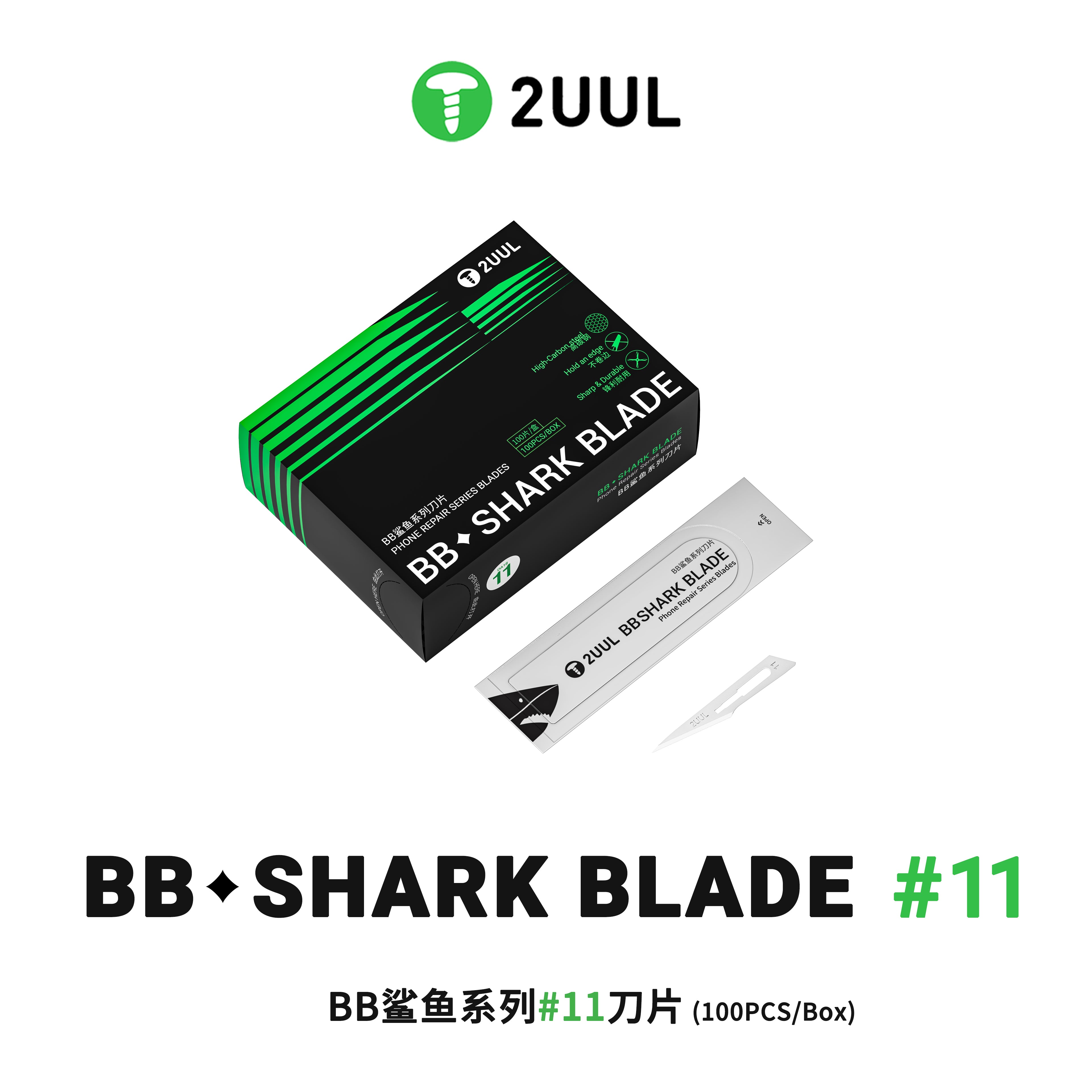 2UUL DA18 BB Shark Blade (11 Neşter) (100 Adet)